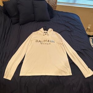Balmain Long Sleeve Hoodie Shirt